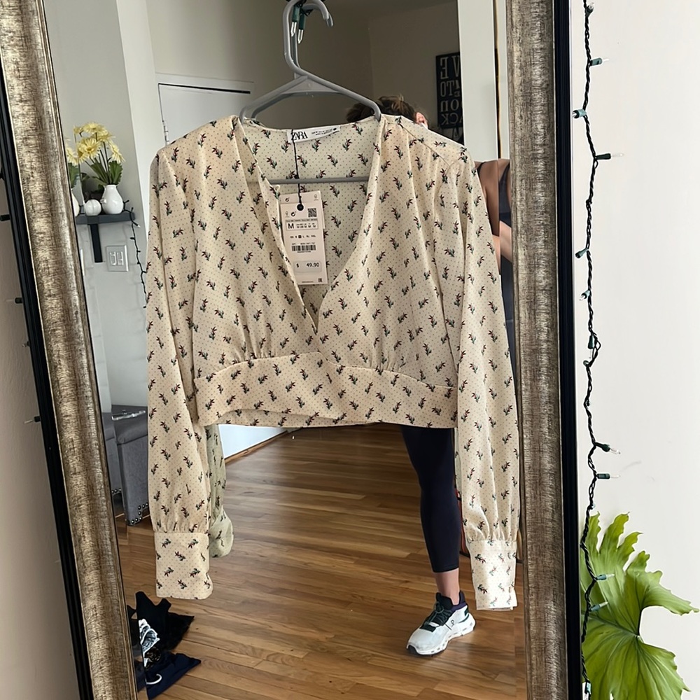 Zara silk top